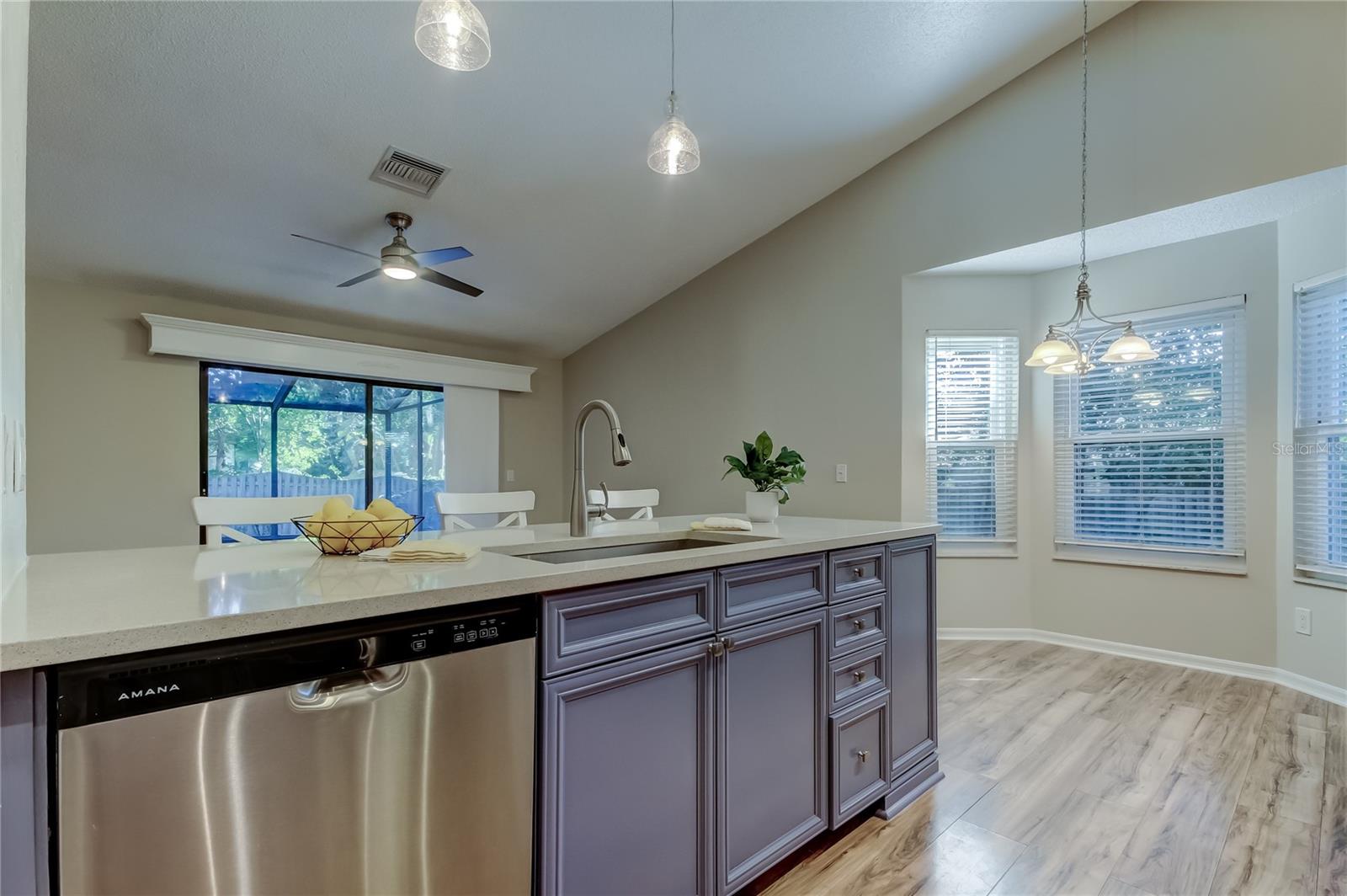 20. Stainless Steel Farmhouse Sink is HUGE.. Be Part of the Convo as it Faces Family Room (13.4' x 22.7')!