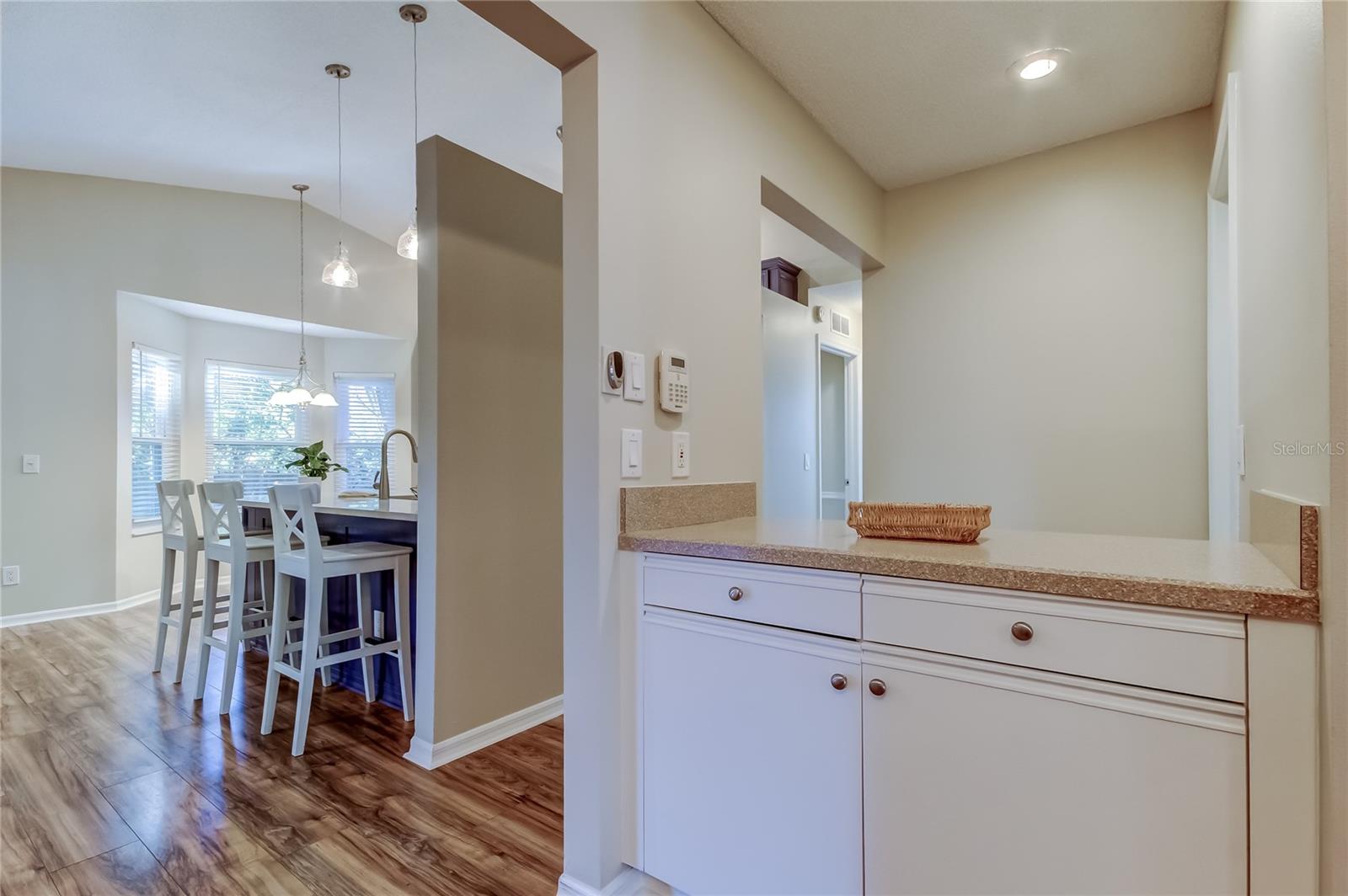 12a. Double Sided, Open Cabinet Space, Between the 2 Great Rooms is Pre-Plumbed for that Wet Bar You've Wanted!!