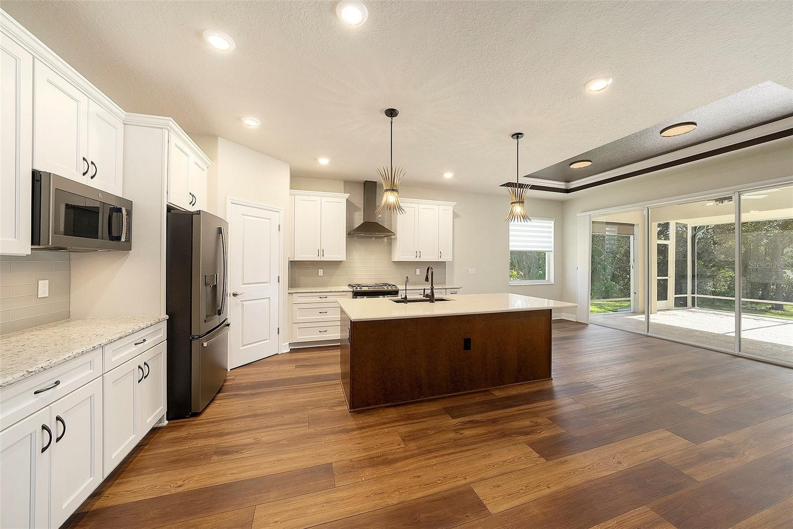 Gourmet kitchen with lots of storage and counter top space