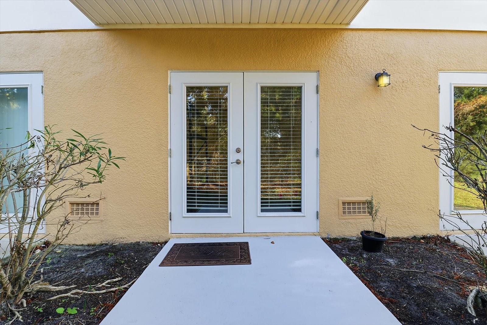 Bonus Room back door