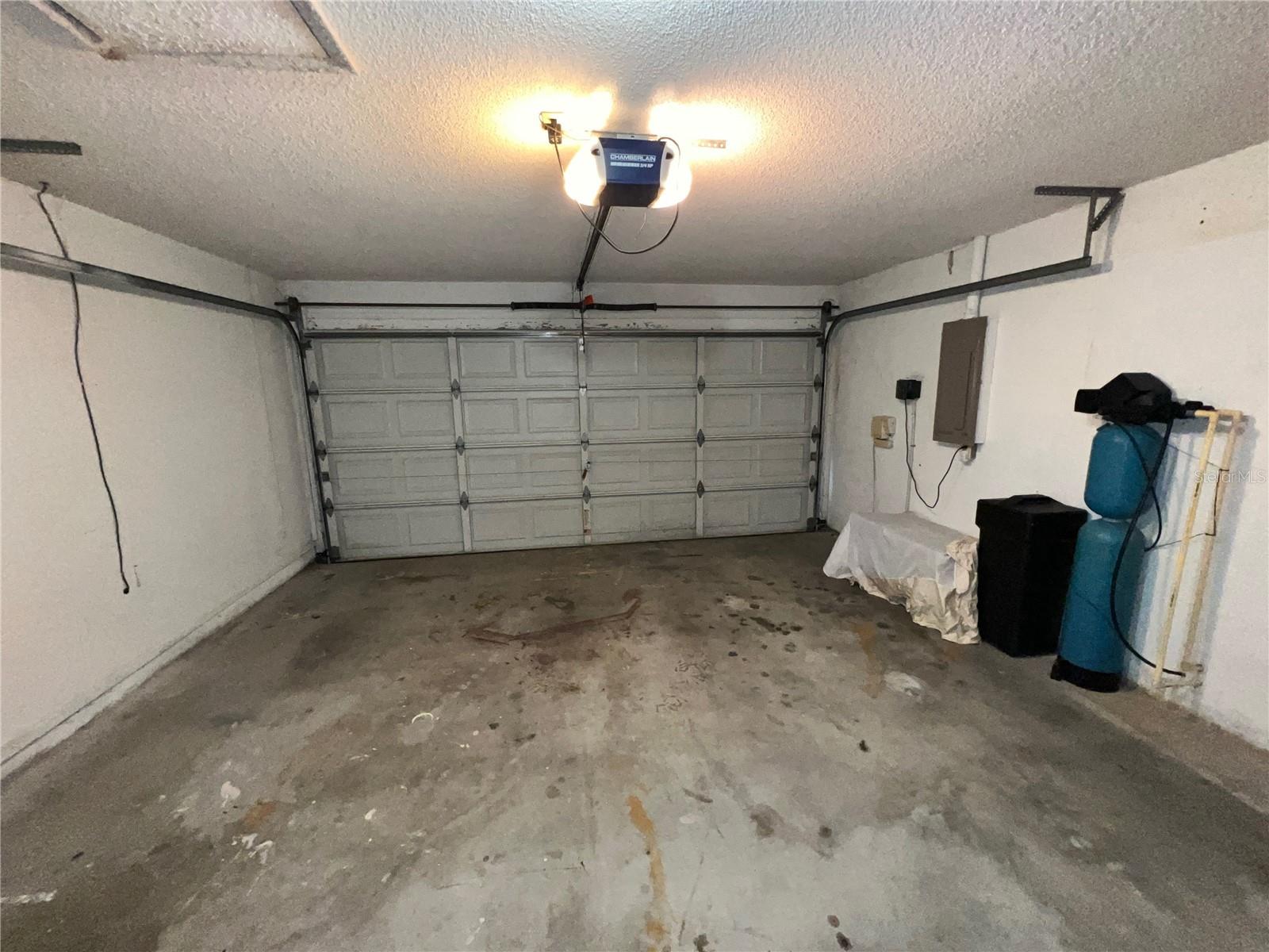 Two-car garage.