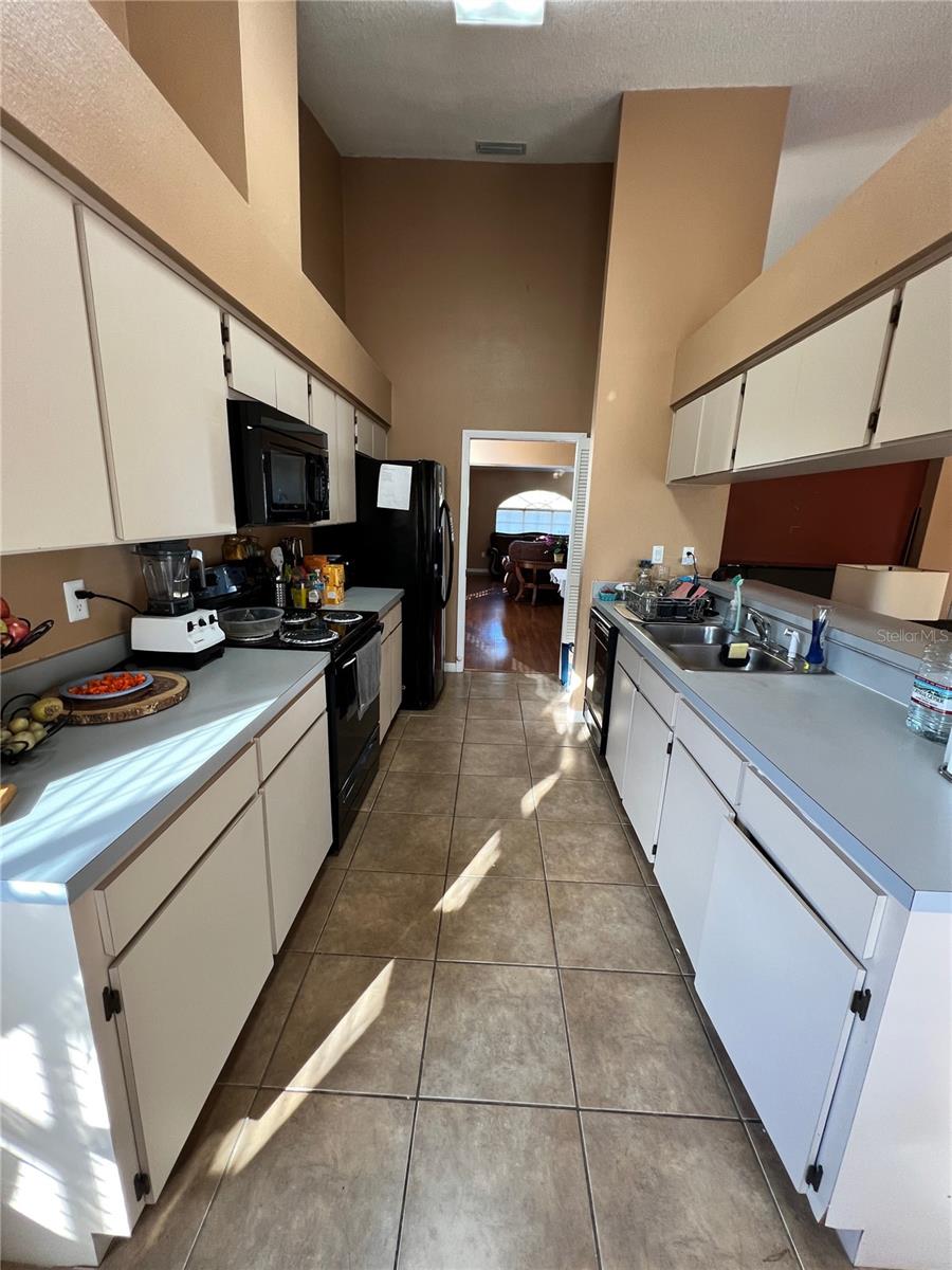 Kitchen. Pantry is at far right end of cabinets.