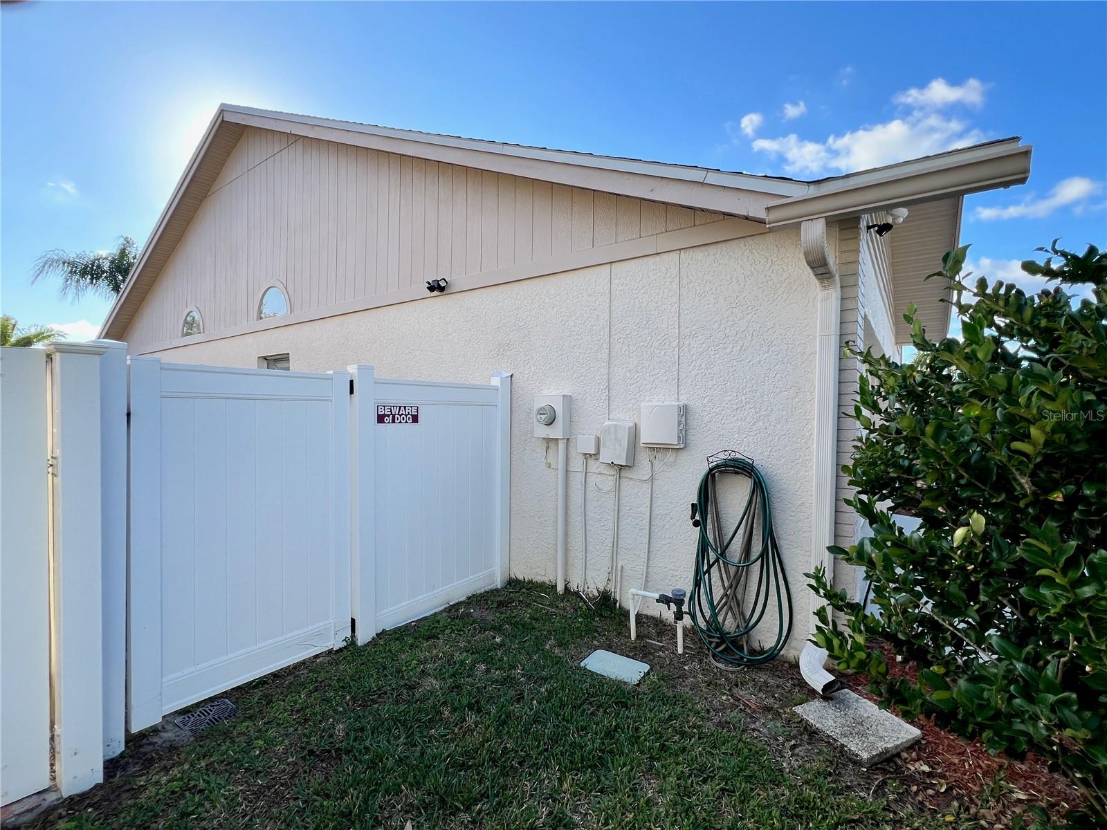 East elevation at front of house.