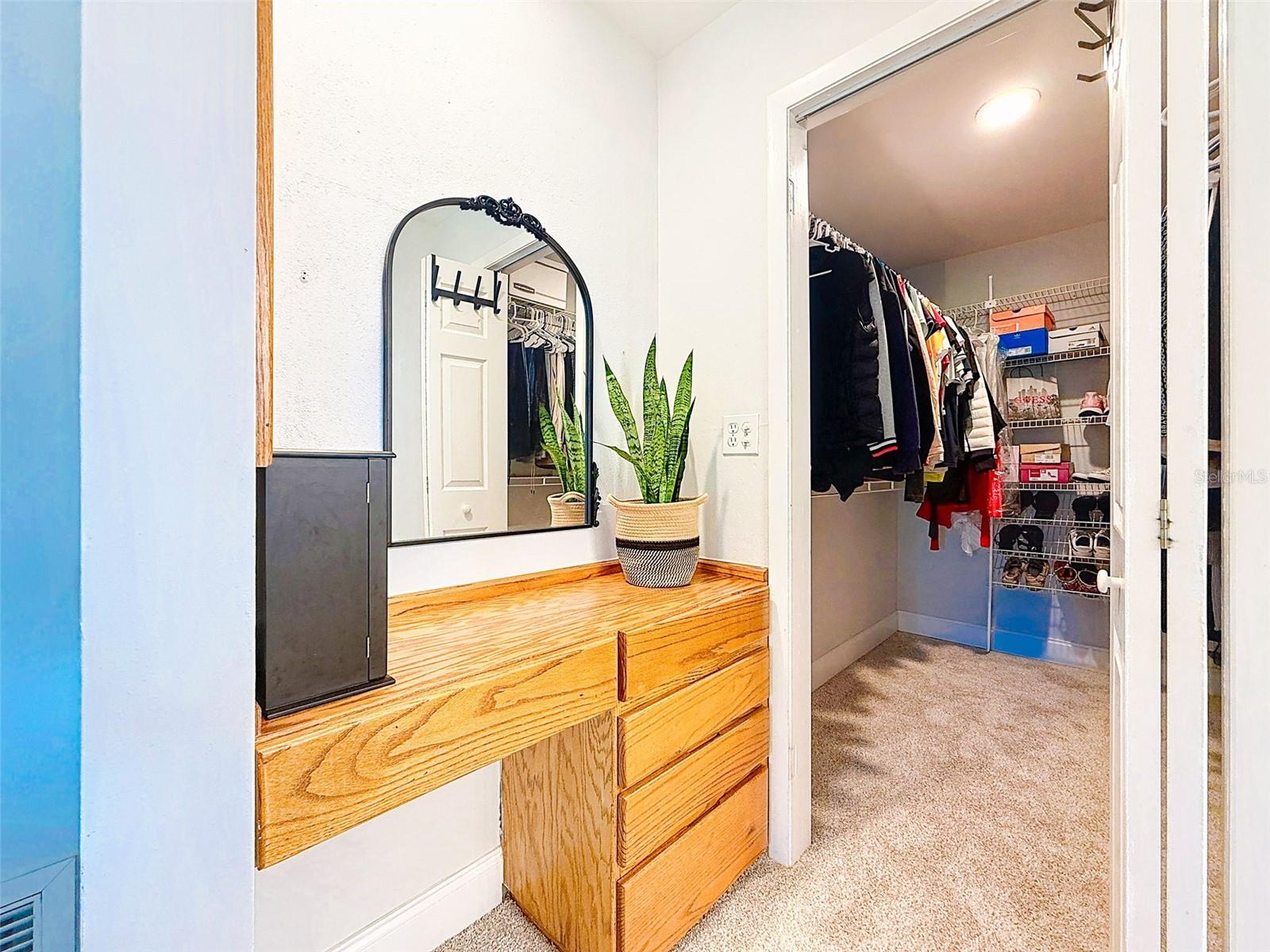 Primary Vanity & Walk-in Closet