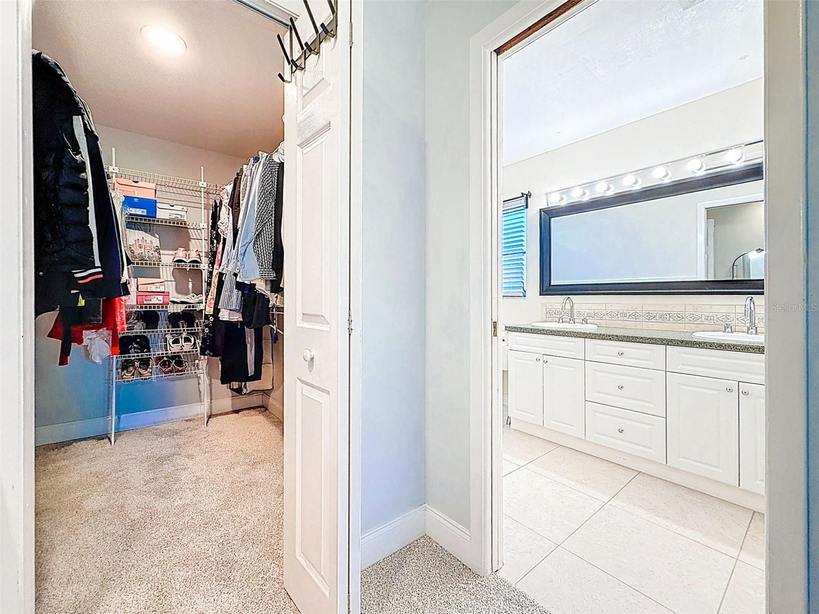 Primary Closet & Bath