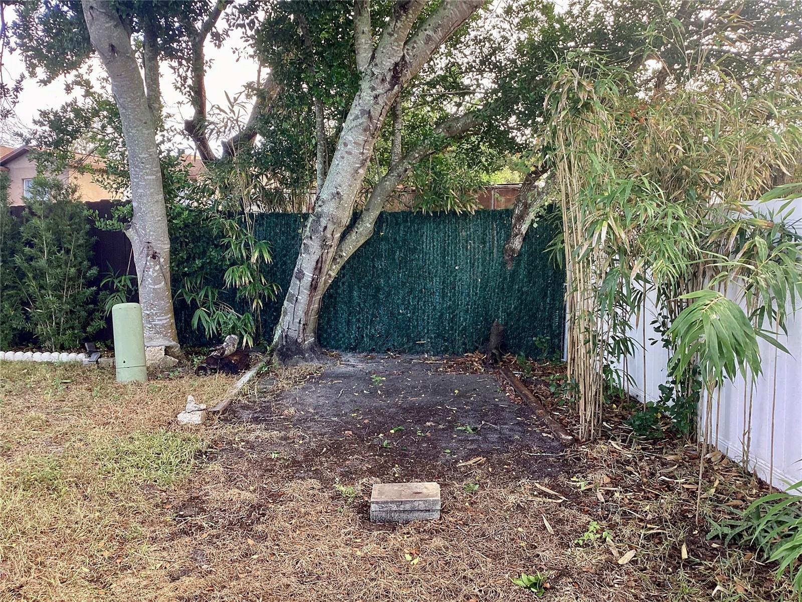 Boat/Toys parking spot in the southeast corner of the lot.