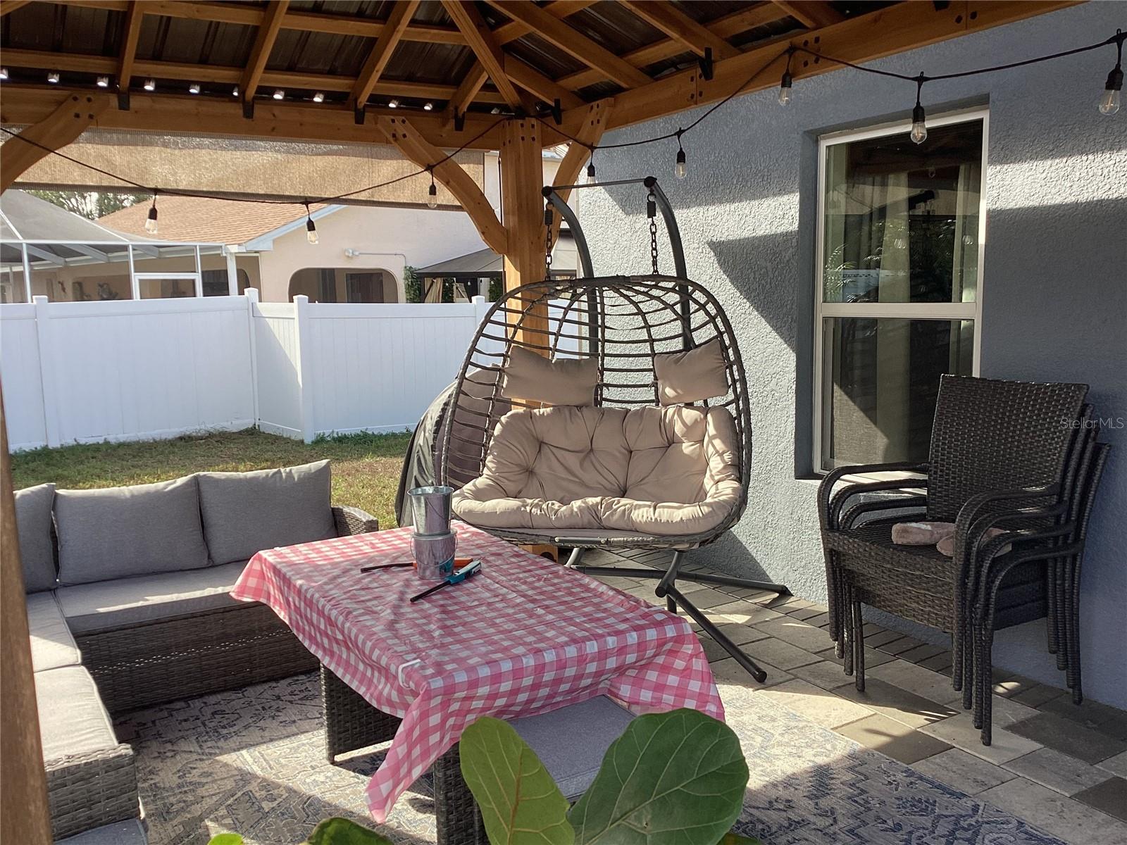 Outdoor living spaces are great for relaxation.