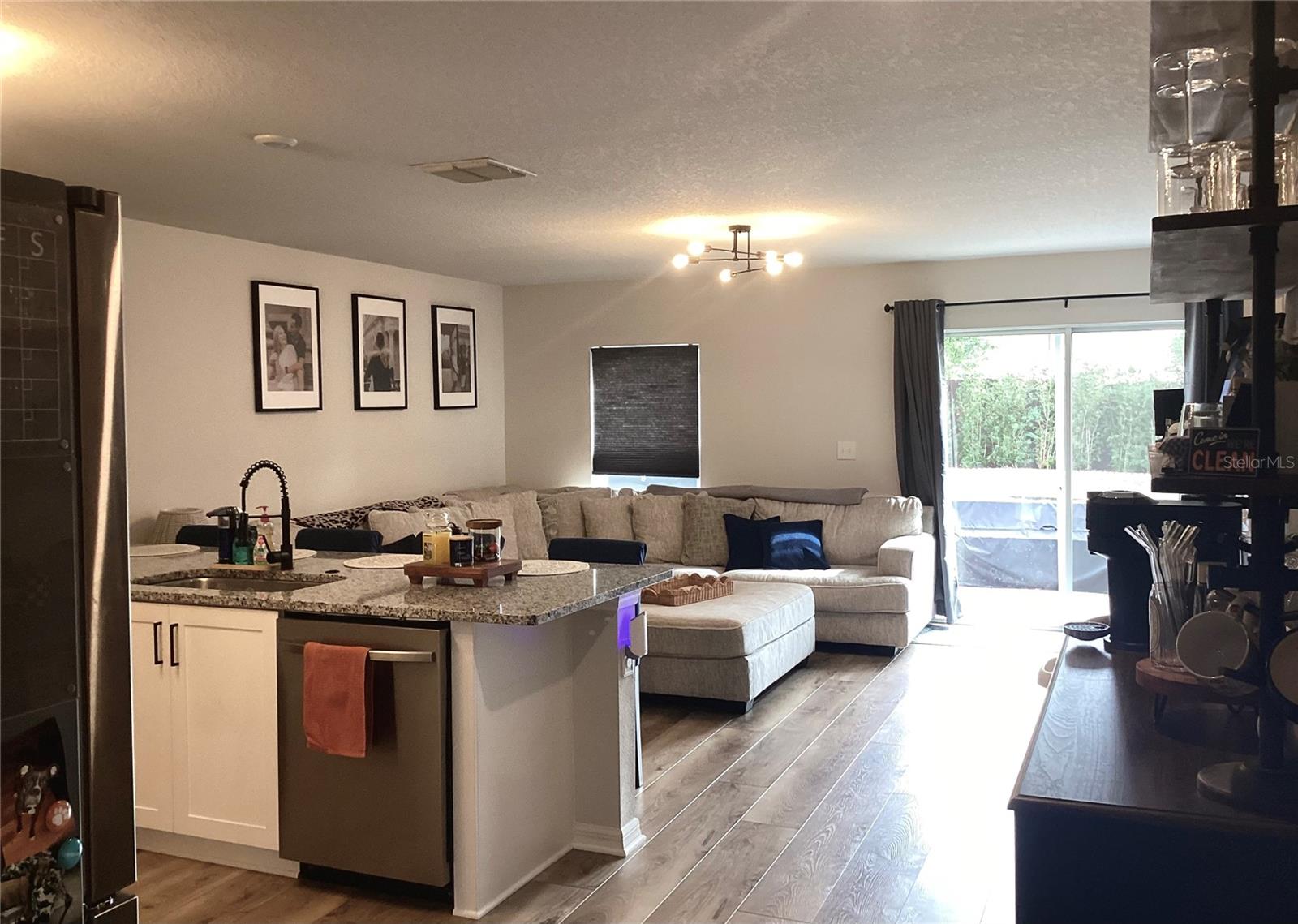 Open concept living area.