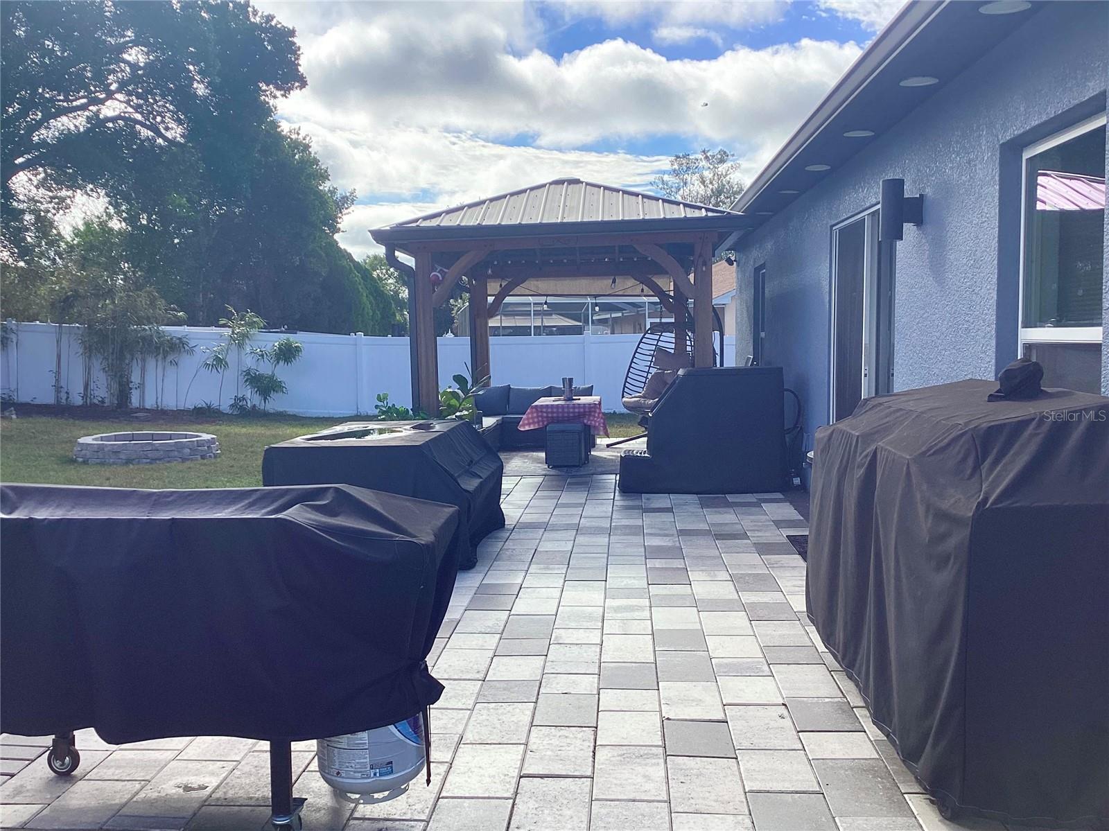 Spacious patio area.