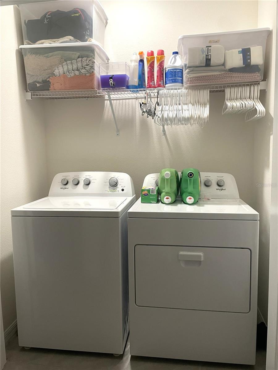 Laundry closet - Room for Side by Side W/D
