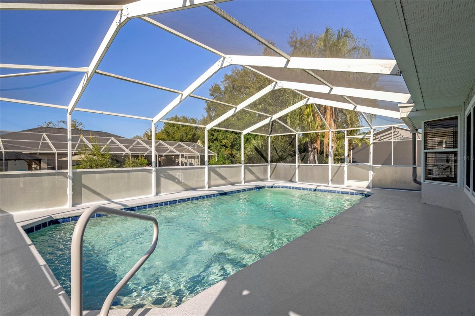 Screen enclosed pool area