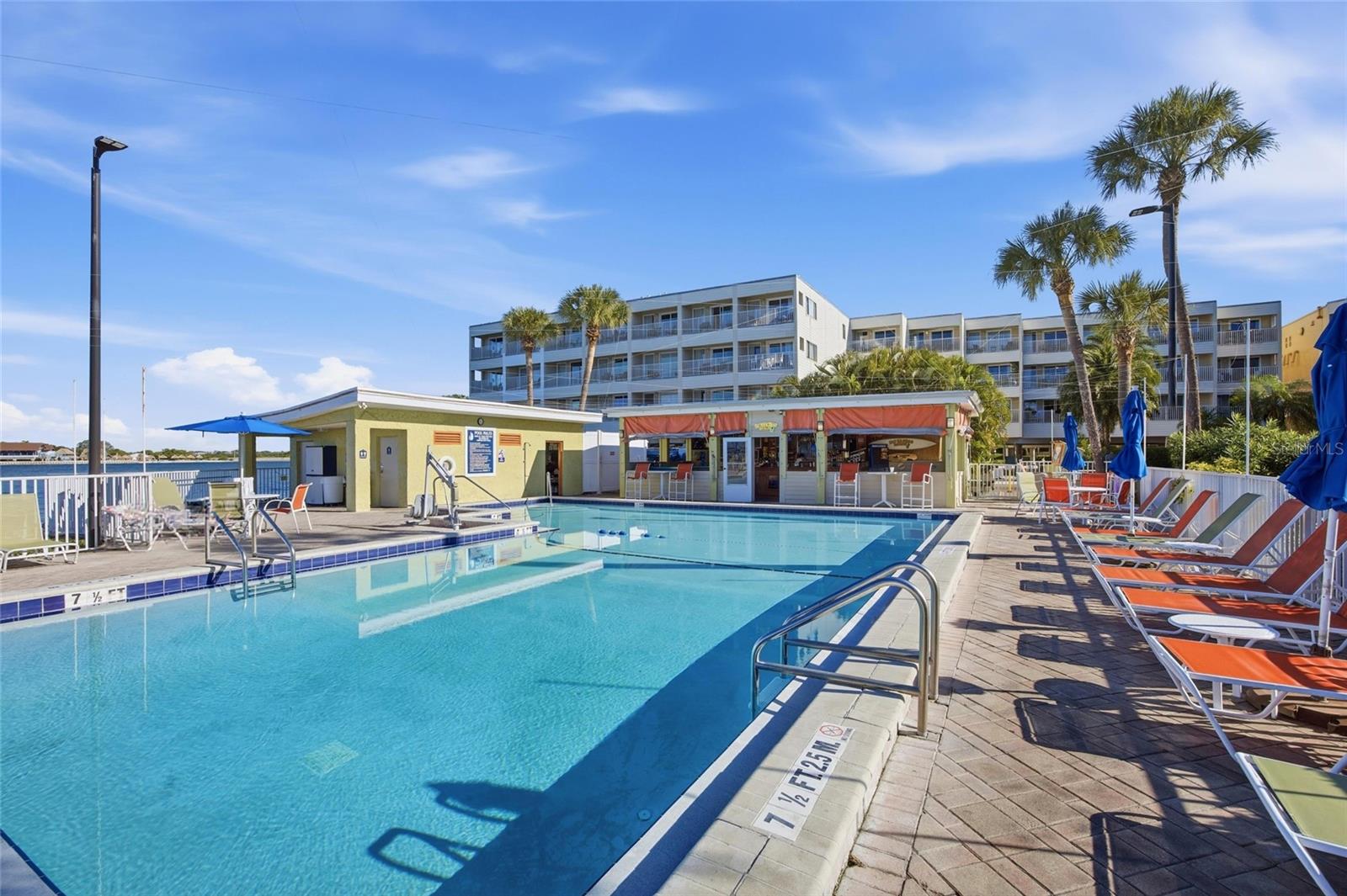 Spacious Pool with penty of seating