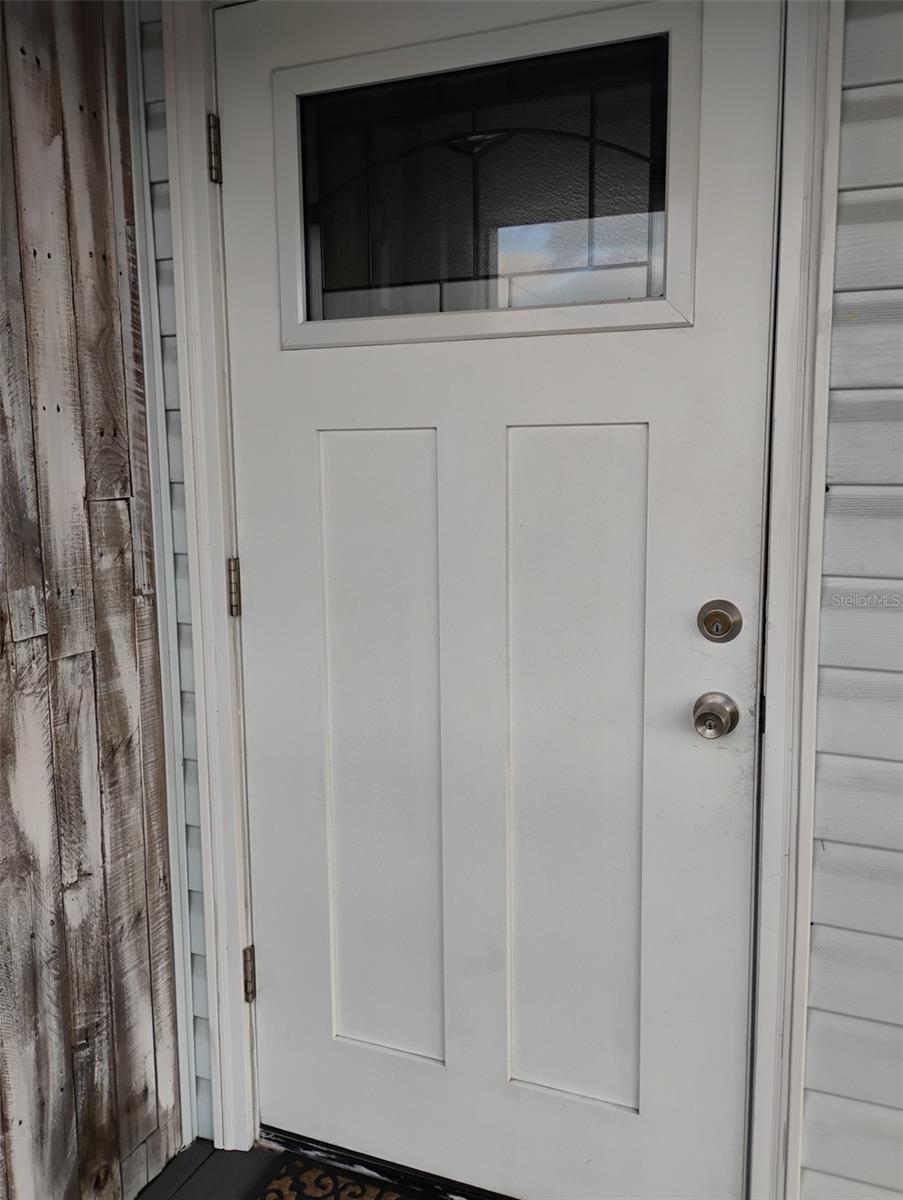 exterior entry door