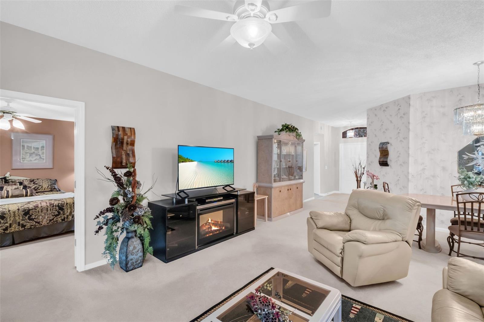 Perfect split plan with the guest suite at the front of the home and the primary suite privately at the rear of home~