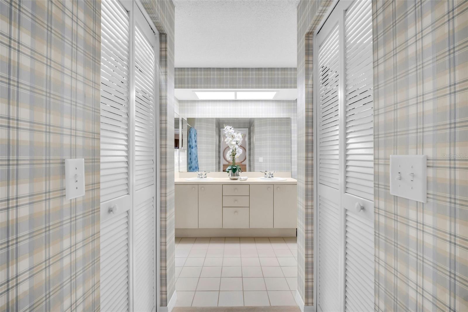 Not just one but TWO walk-in closets~
