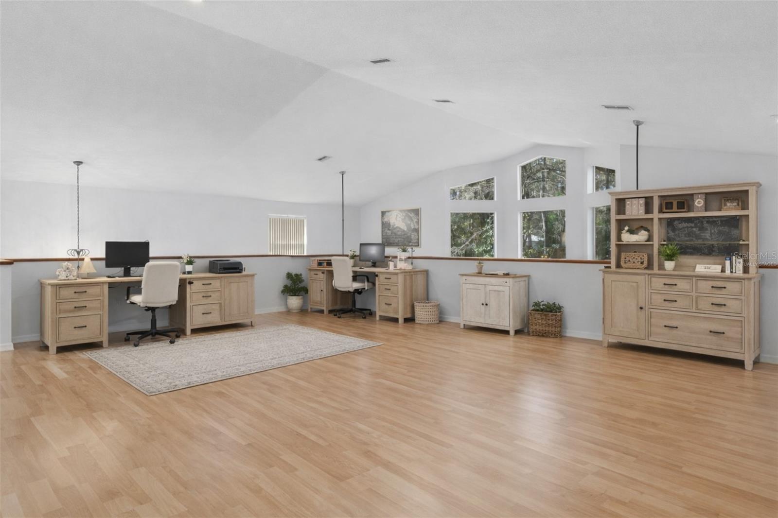 Virtually Staged - Loft as Office