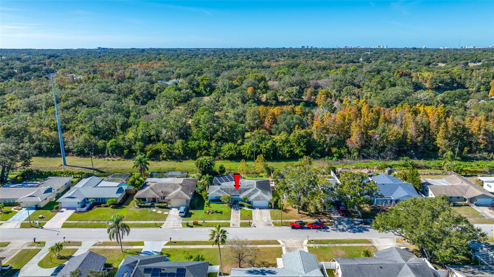 Looking West towards Clearwater