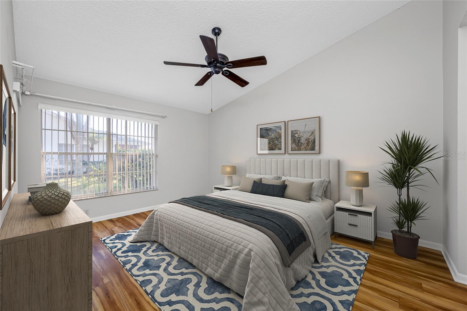Virtually Staged Primary Bedroom