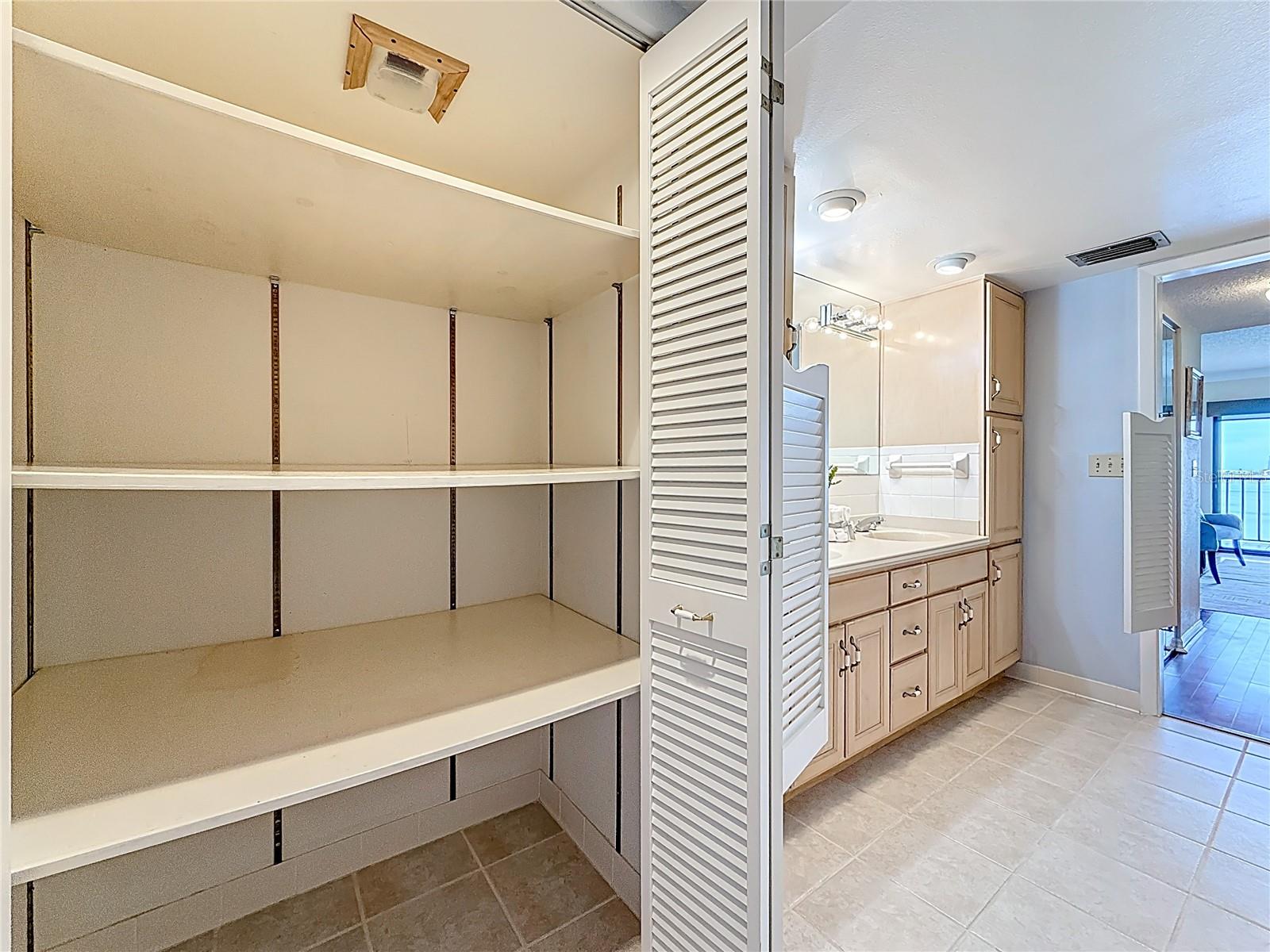 additional storage in primary bath