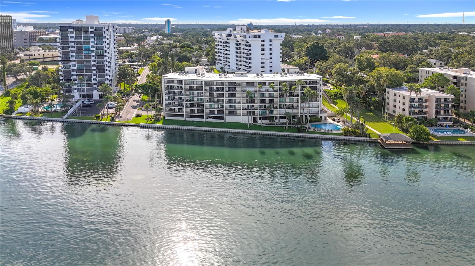 just ( Left ) north of center, 4th floor above parking level - Two ( 2 ) balconies