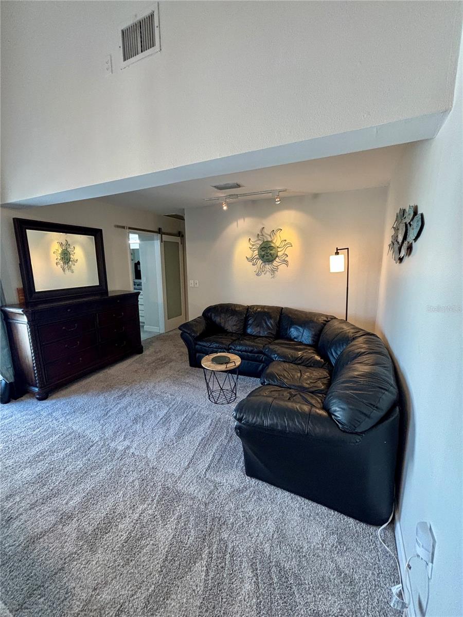 sitting area in bedroom