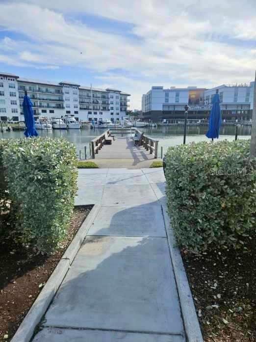 Walking towards the fishing pier
