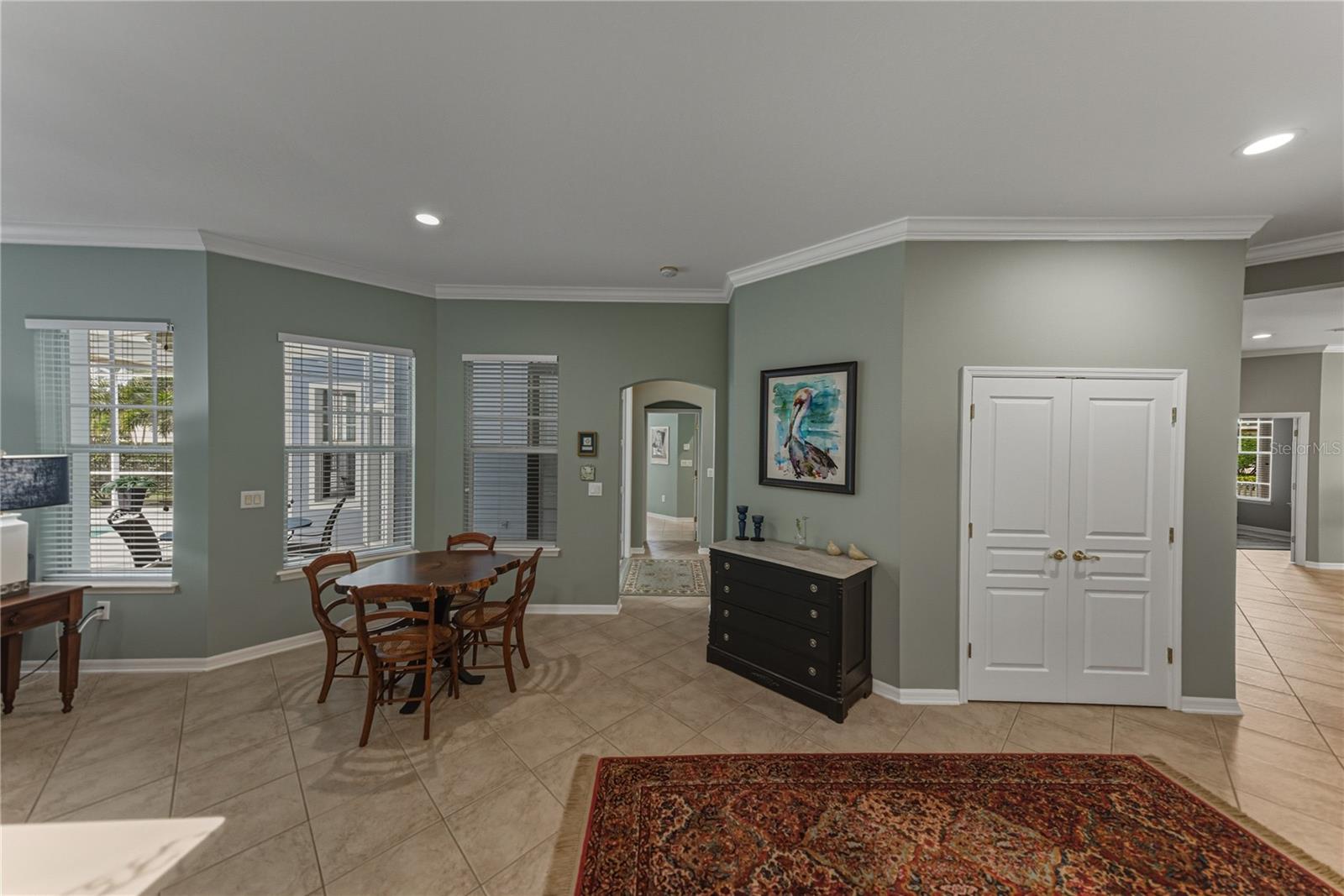 Updated kitchen with large island