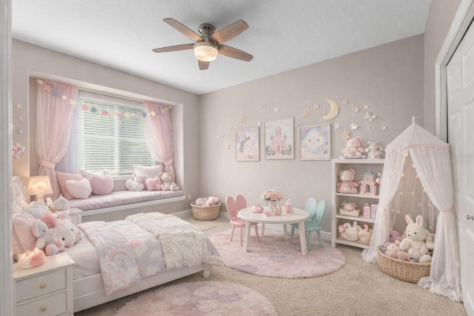 Virtually Staged 2nd Bedroom