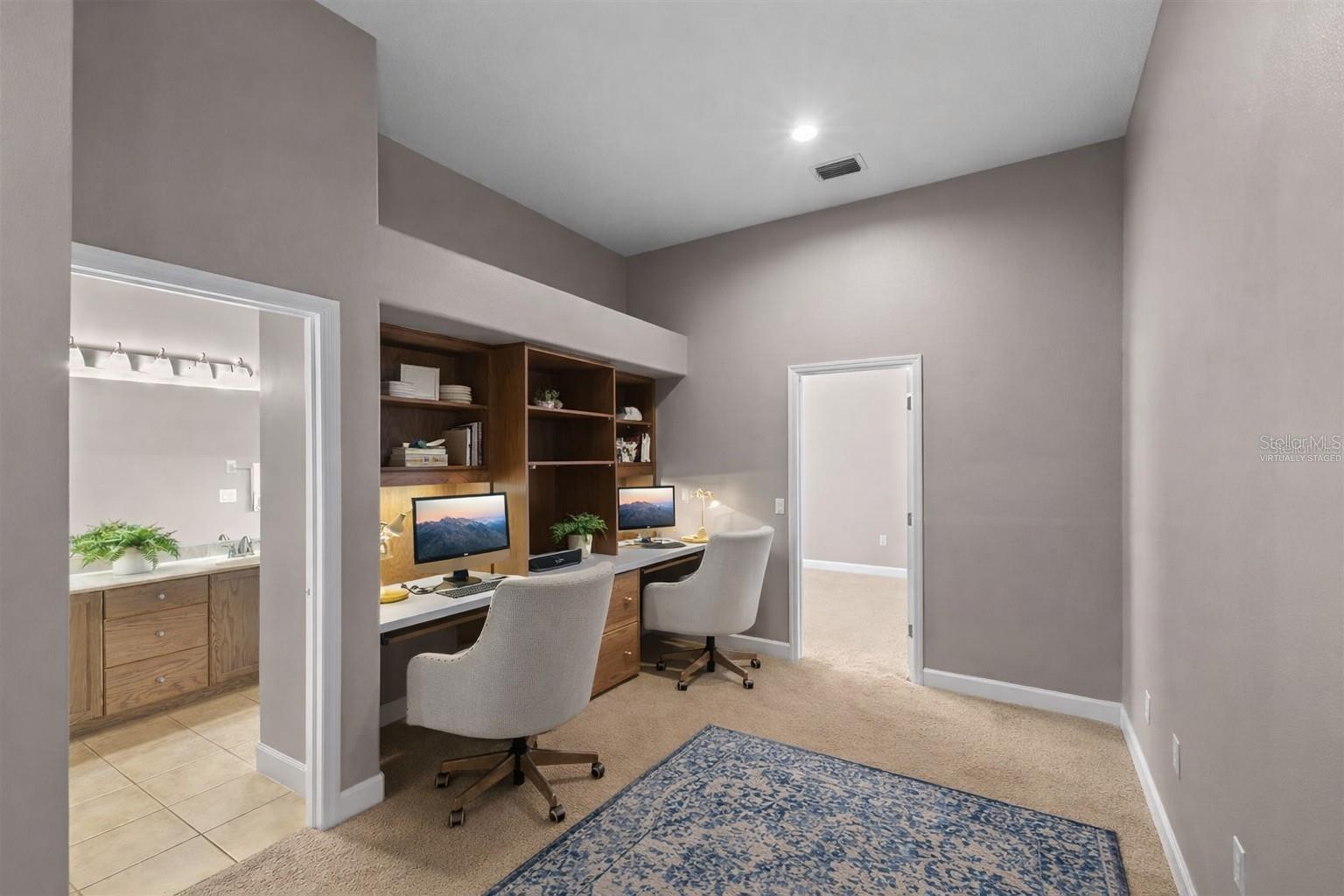 Virtually staged option 4 office niche