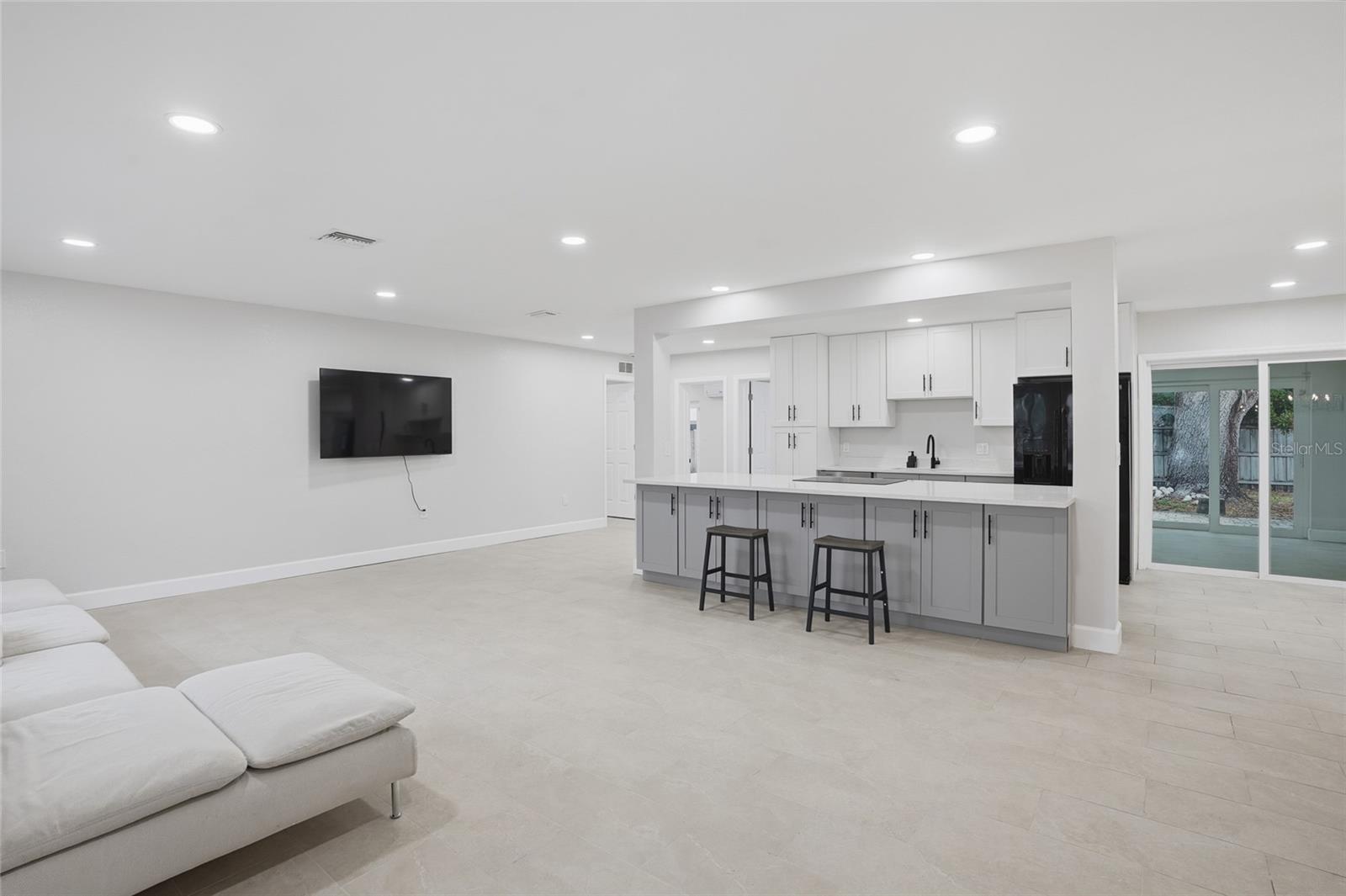 Kitchen and Living Room