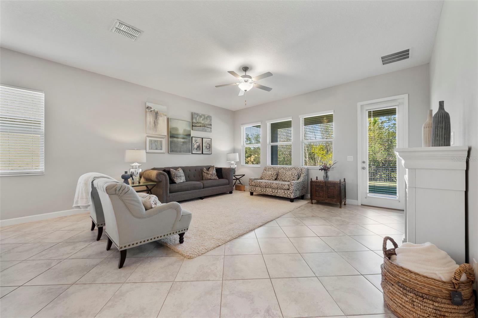 Downstairs living space