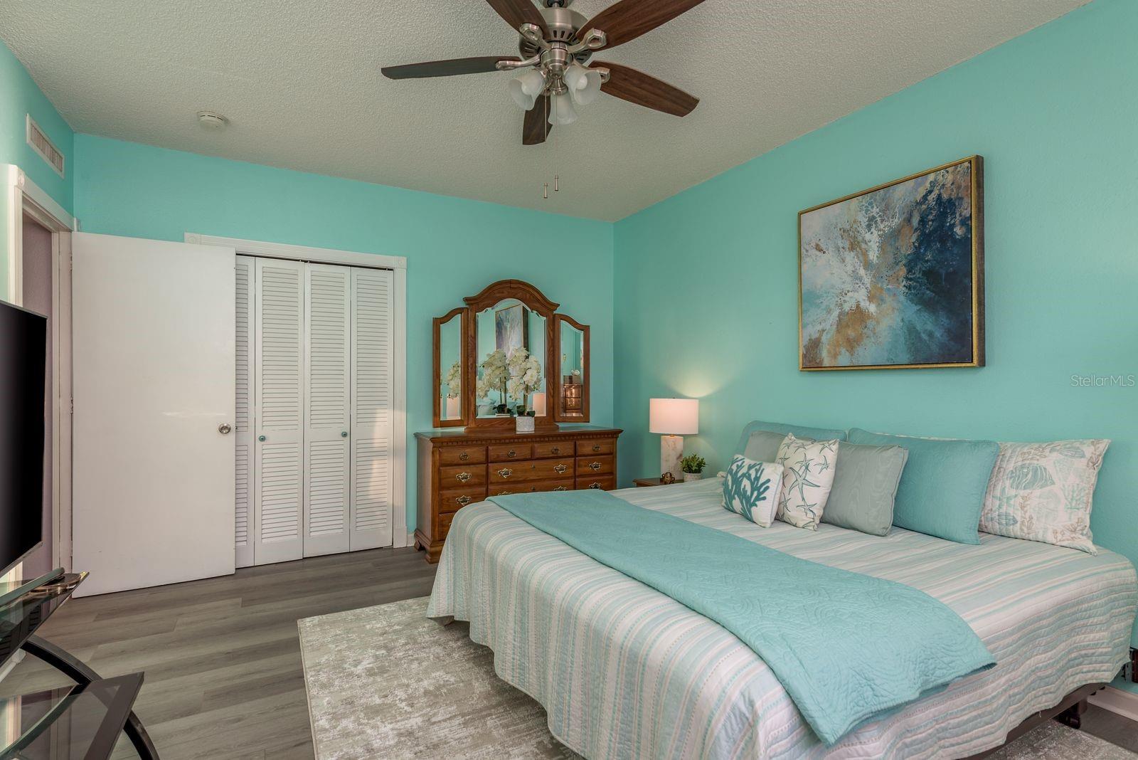 Master Bedroom w walk-in closet