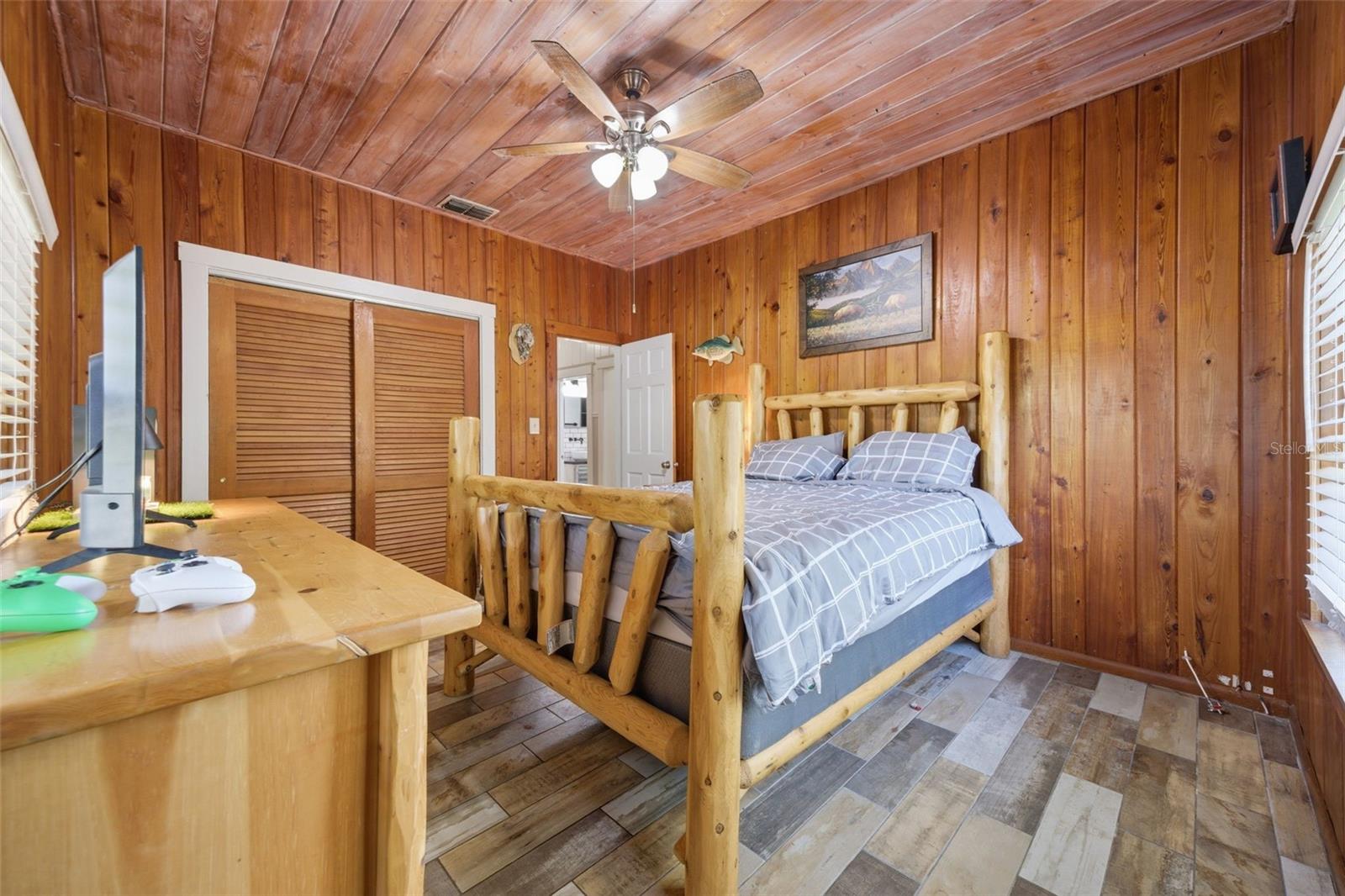 Bedroom 3 gorgeous craftsmaship with tongue and groove walls & ceilings