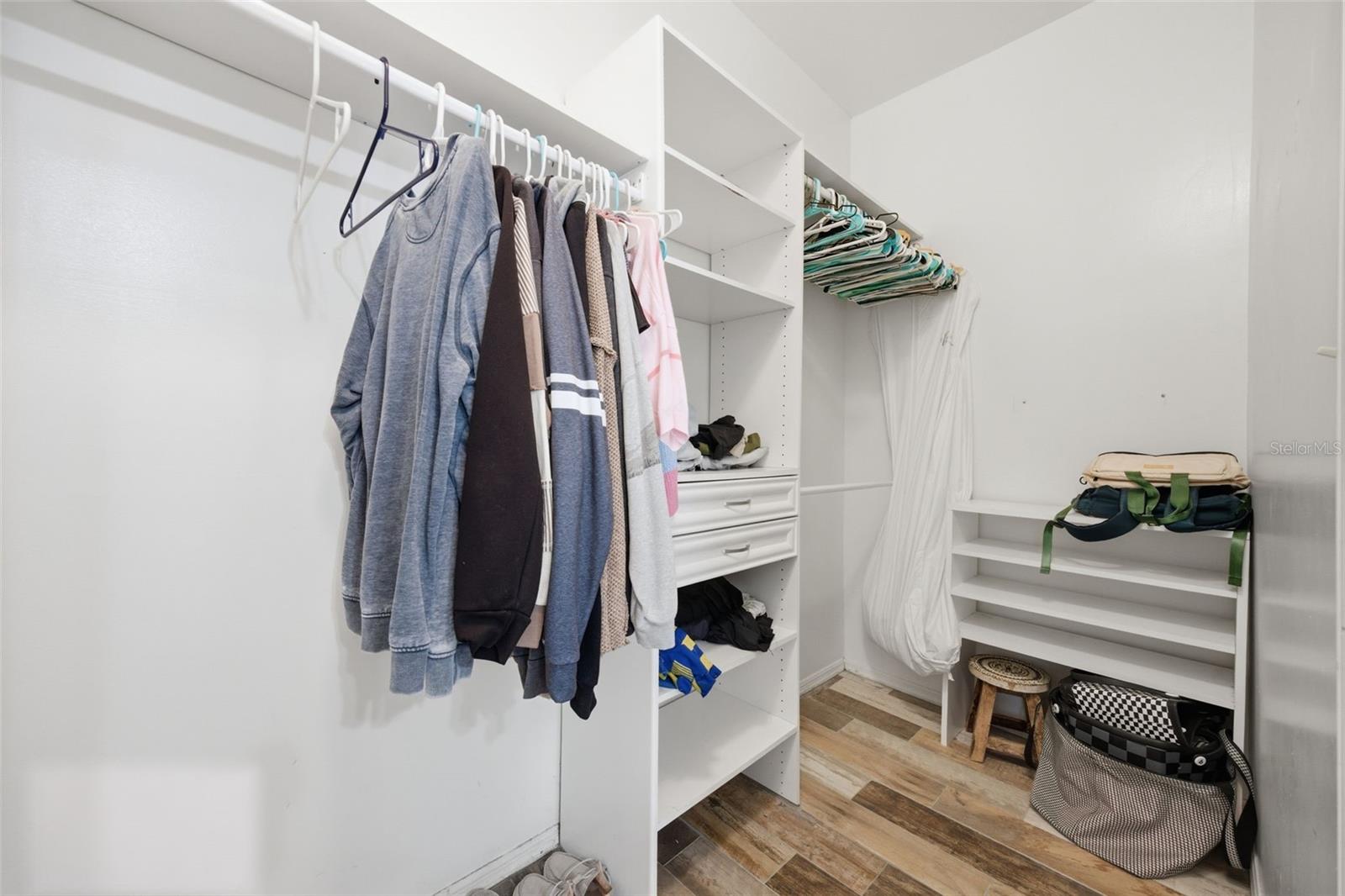 1 of 2 Spacious closets in Primary Bedroom