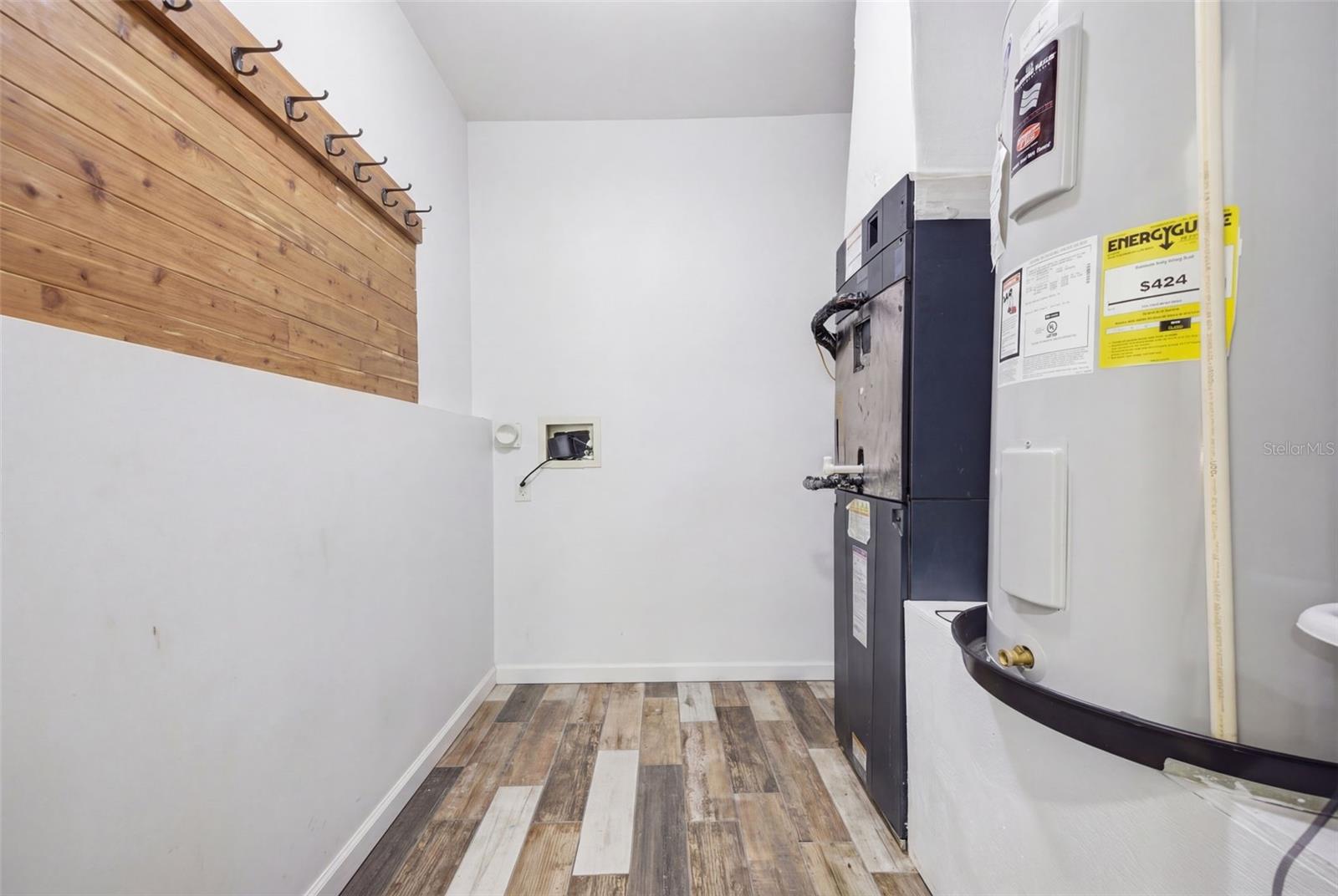 Storage closet/In home Laundry Hookup