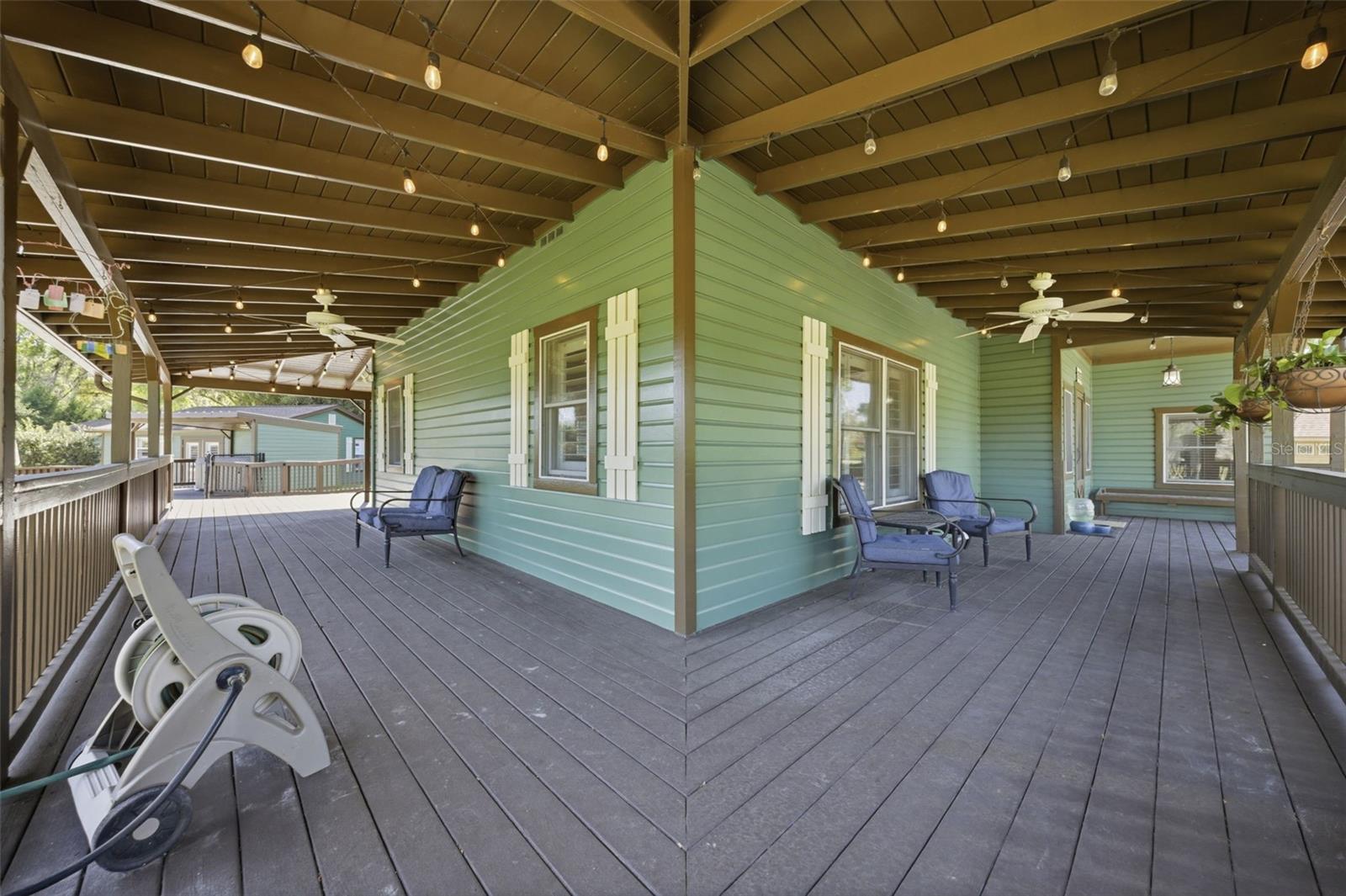 North Corner view of wrap around porch