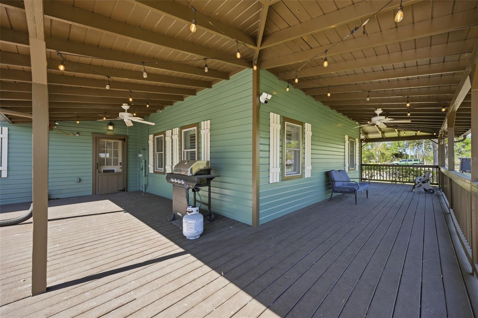 South Corner view of wrap around porch