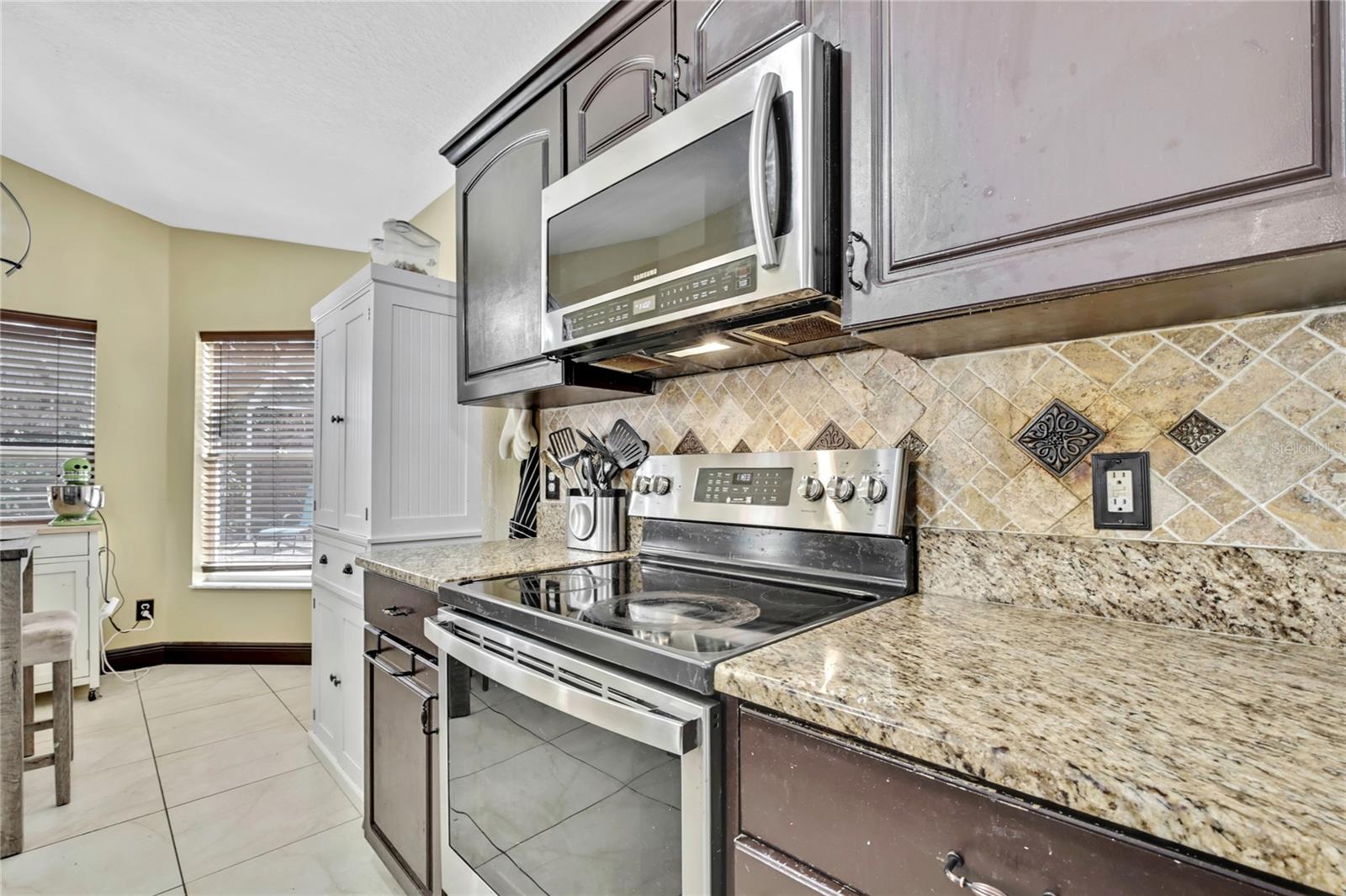 reverse view of kitchen space