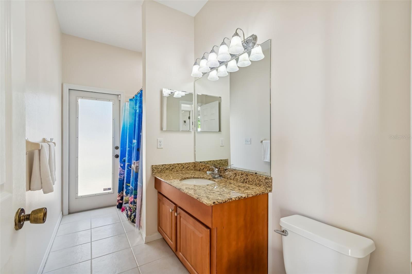 3rd bathroom also serves as the pool bath