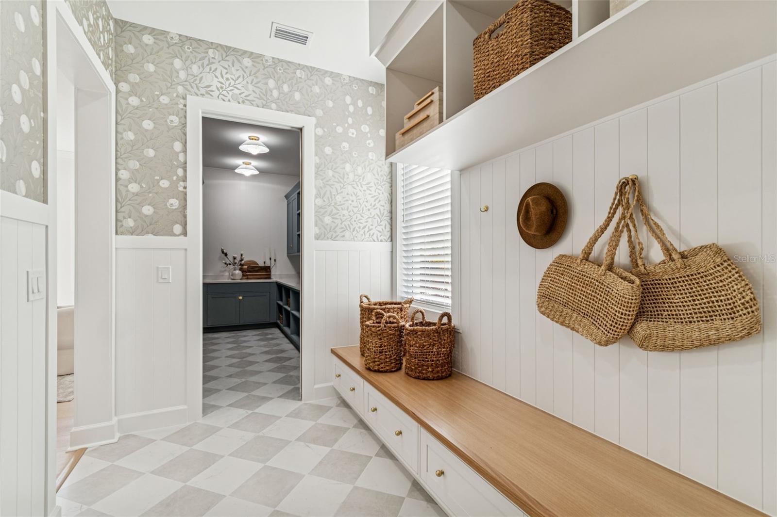 Mudroom leading to pantry