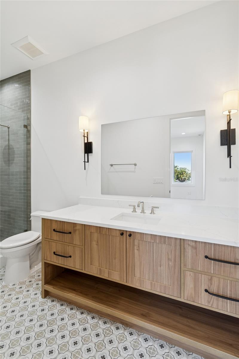 Bathroom #5 with beautiful tile work