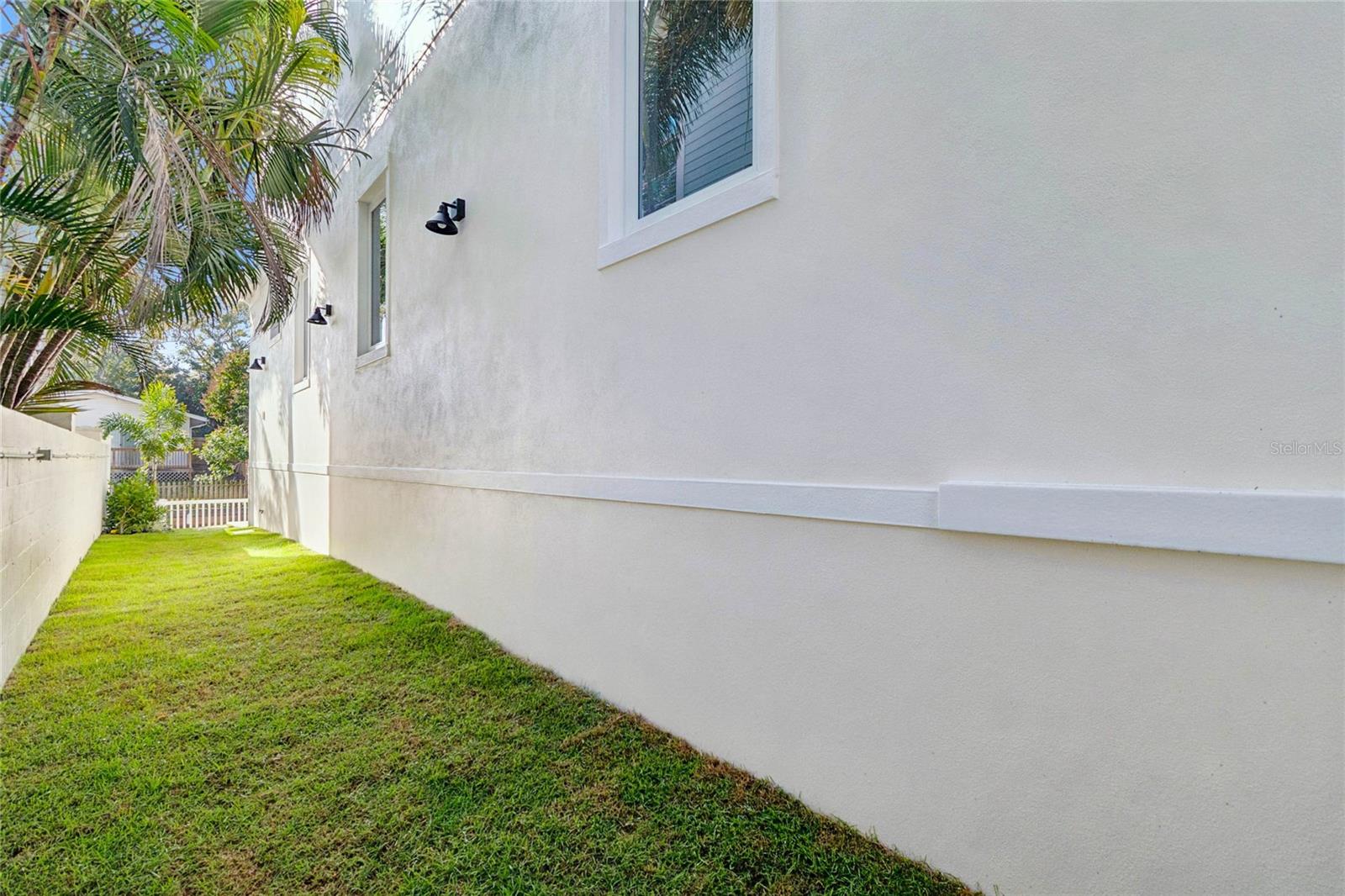 Side yard-perfect for a swing set