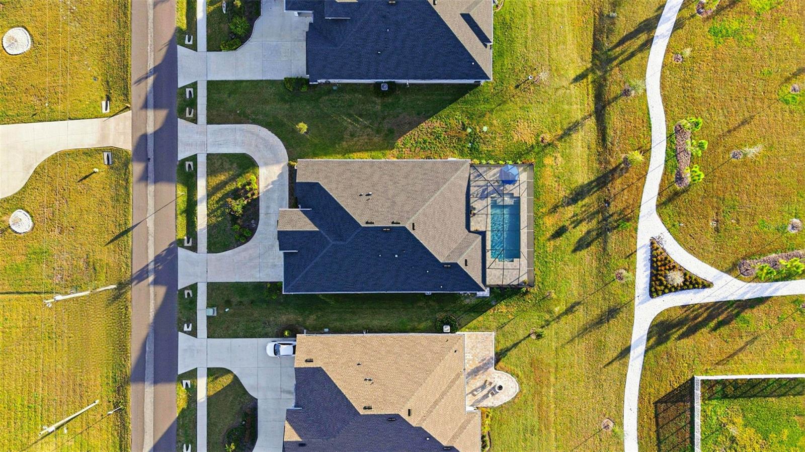 Drone Shot Of Property