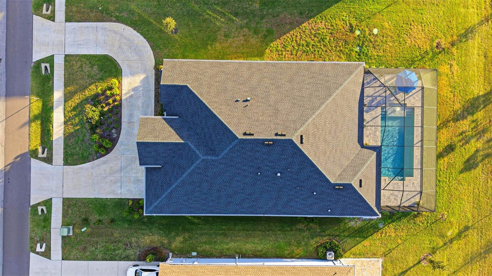 Drone Shot Of Property