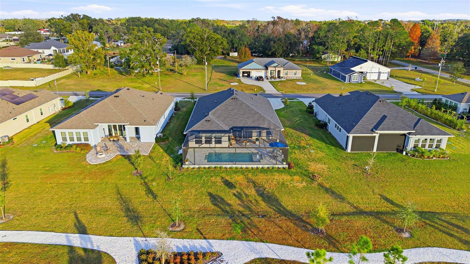 Drone Shot Of Exterior Rear