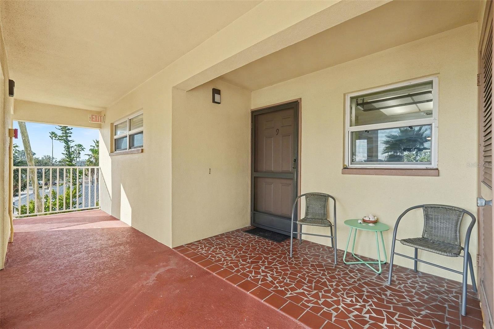 Perfect spot to sip your morning coffee and watch the sun rise over the water.