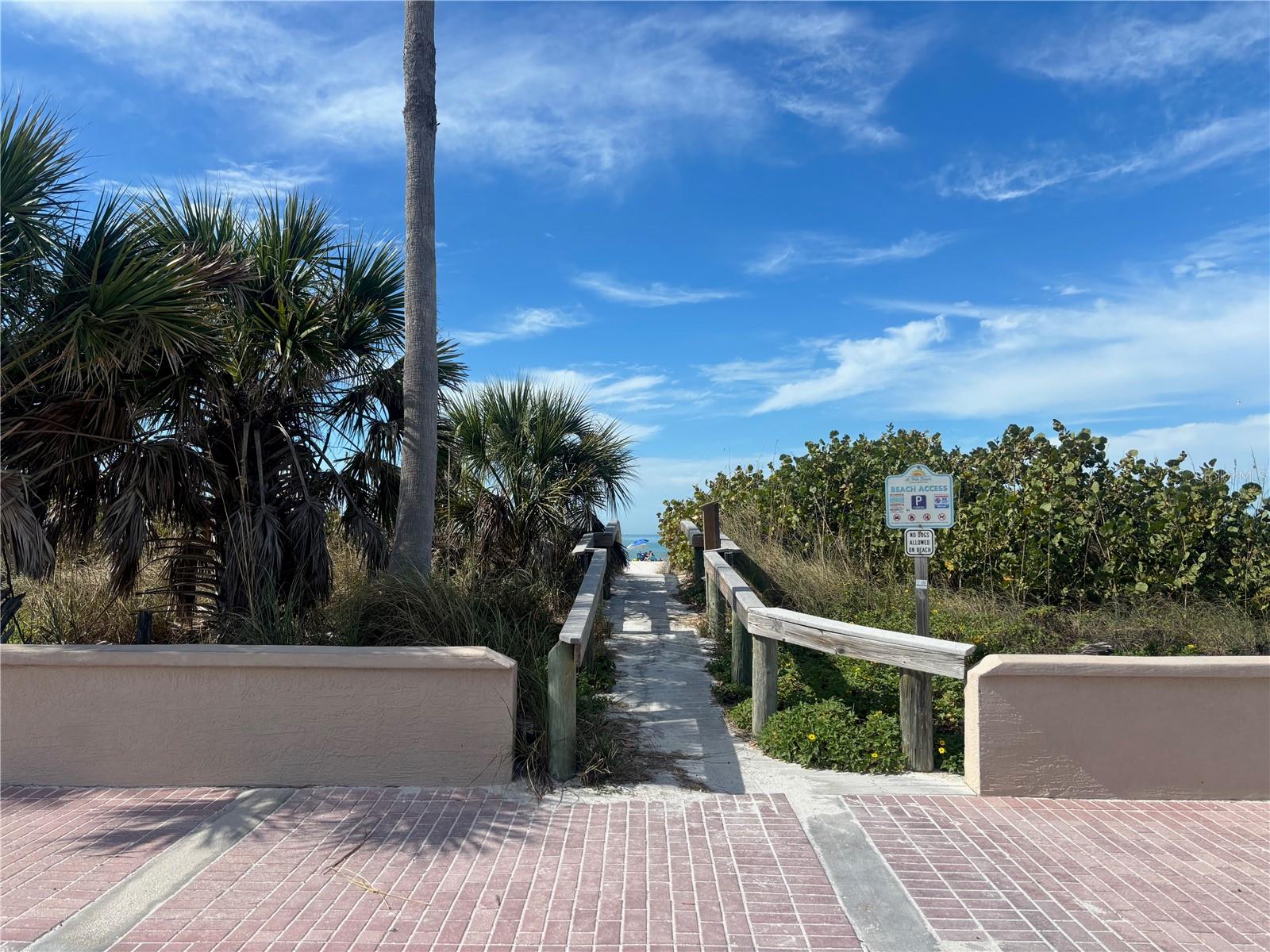 Your condo is less than 100 yards to the beach!