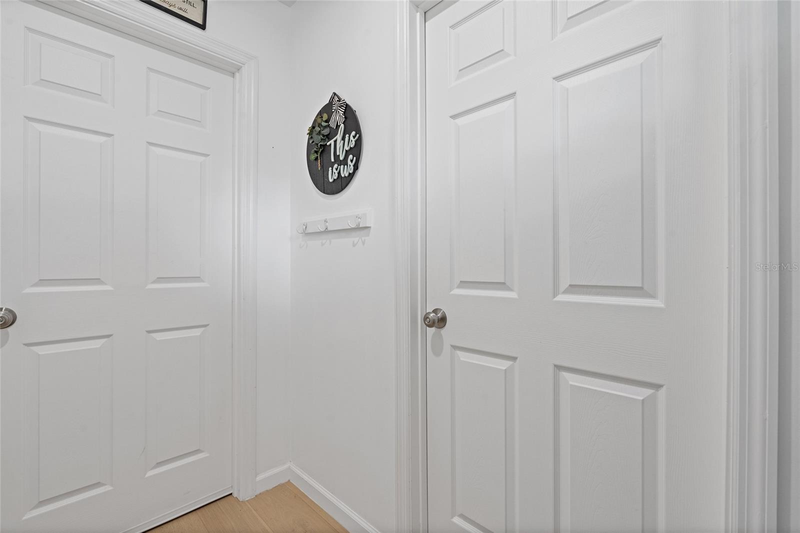 entrance to studio and main