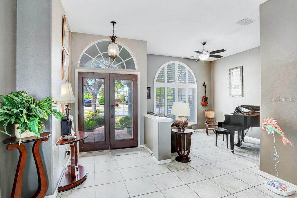 Front Entrance and Living Room