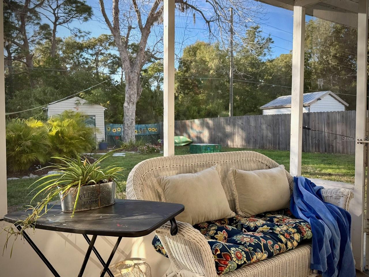 Back porch with views